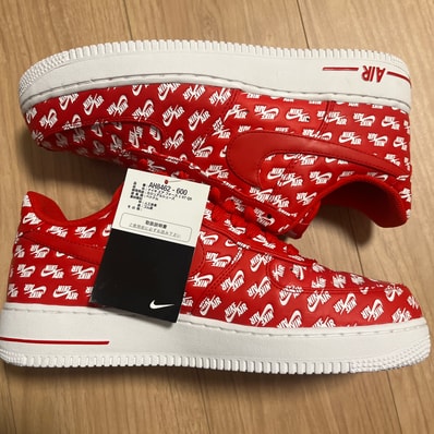 Nike Air Force 1 Low "All Over Logo Red"