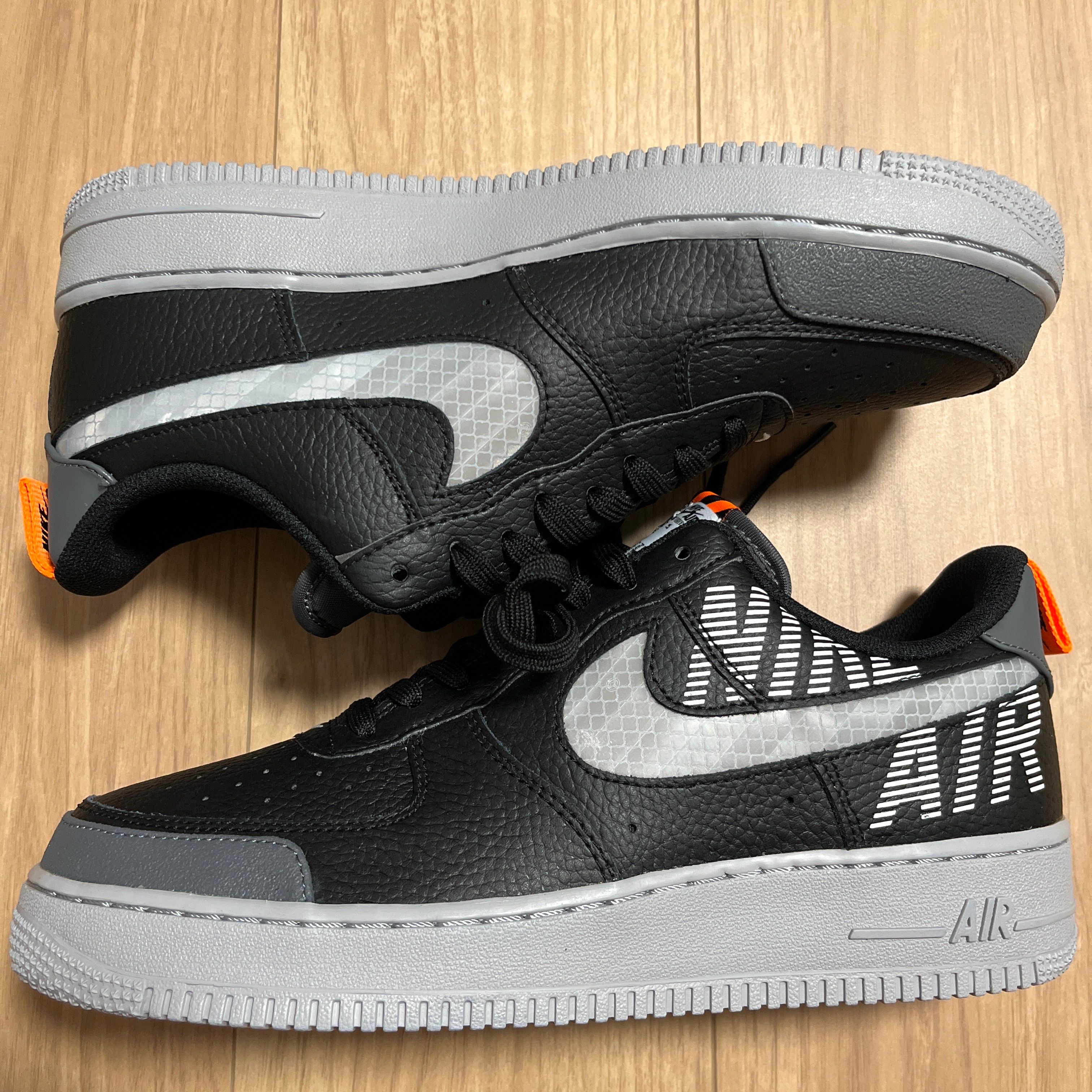 Nike Air Force 1 Low '07 LV8 2 "Black/Wolf Grey-Dark Grey-Total Orange"