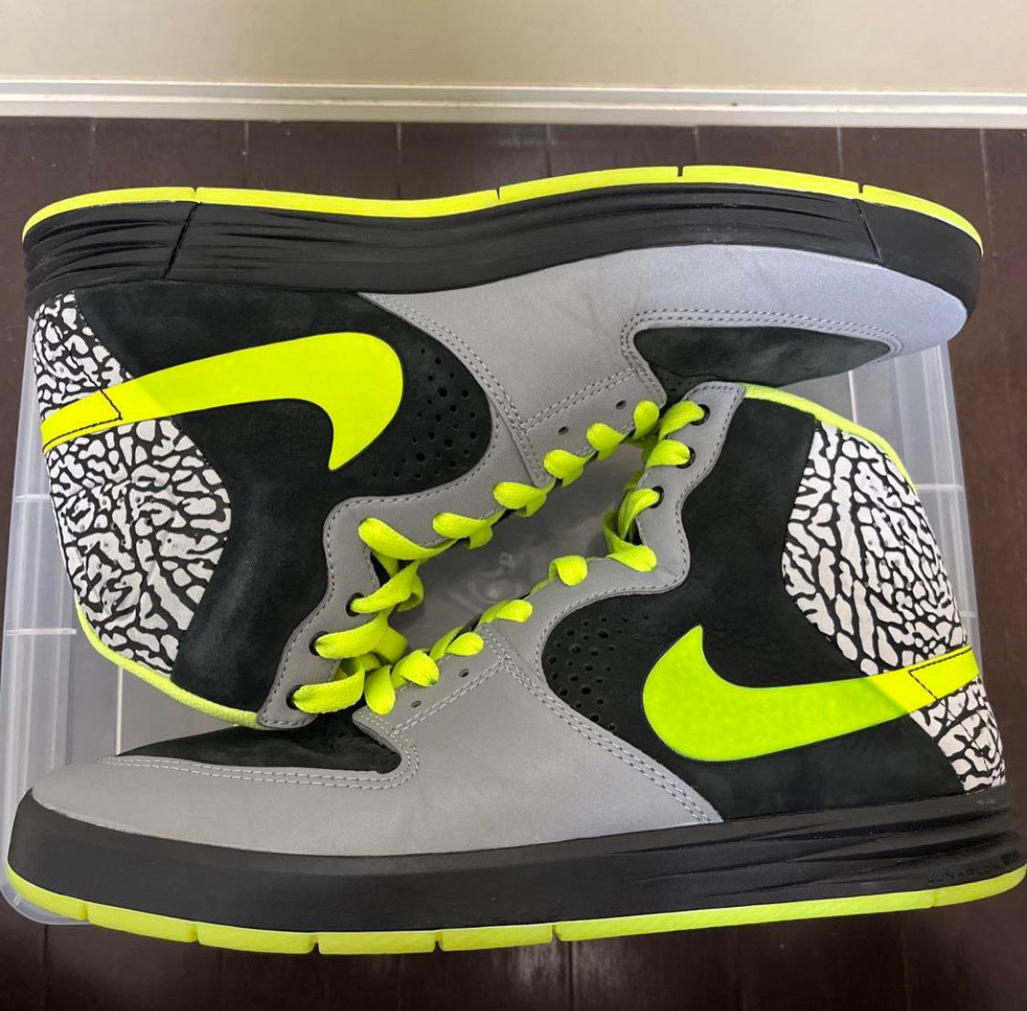 DJ Clark Kent × Nike SB Paul Rodriguez 7 High PRM "Metallic Silver/Volt/Black"