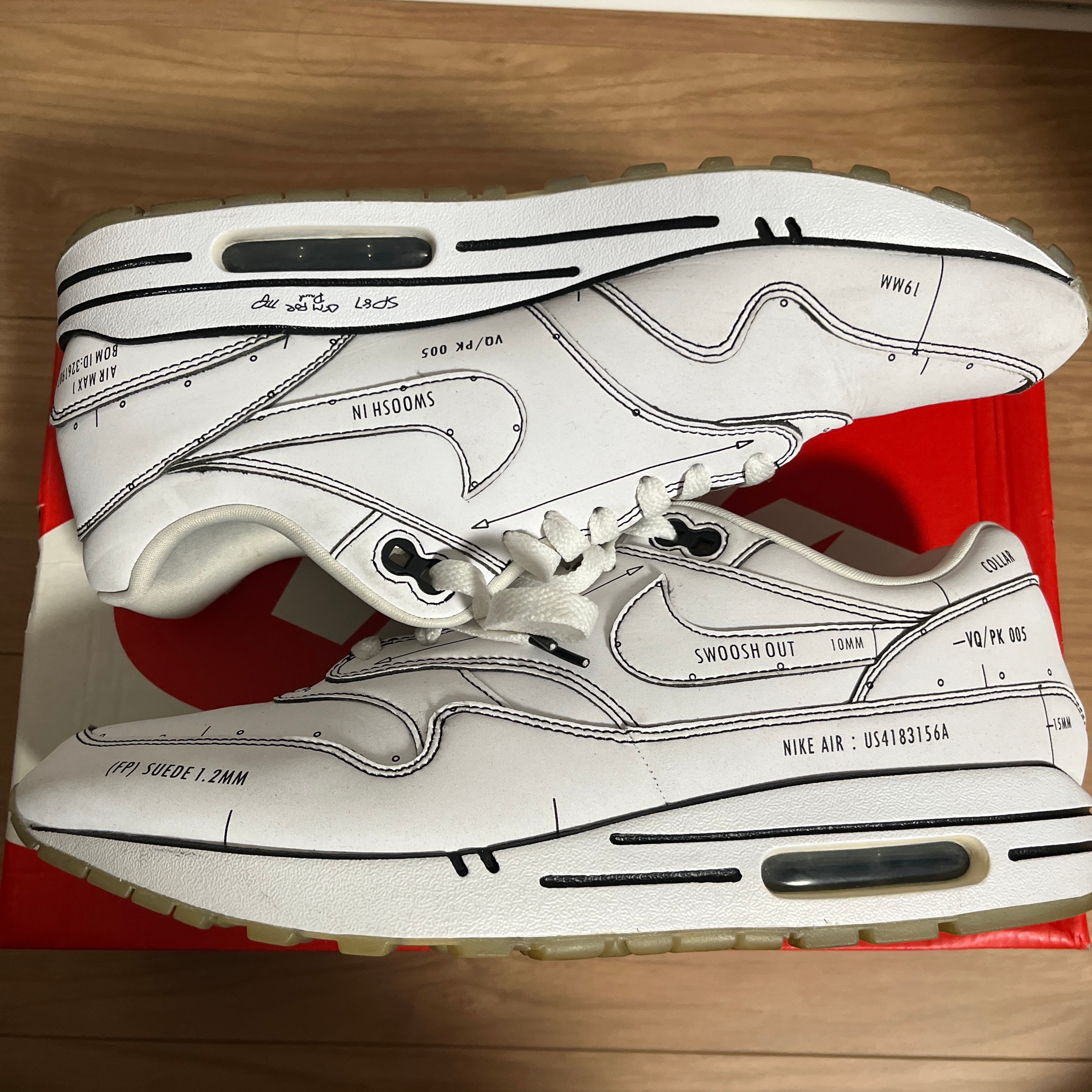 NIKE AIR MAX 1 "TINKER SCHEMATIC WHITE"