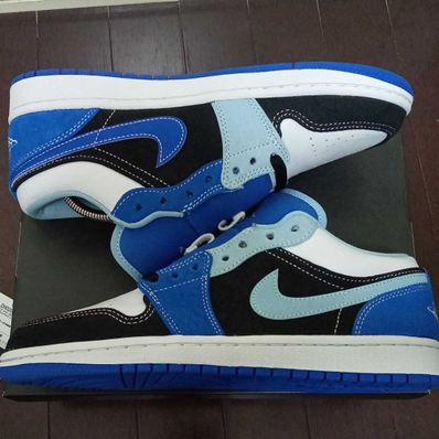 NIKE AIR JORDAN 1 LOW "WHITE/BLACK/BLUE"