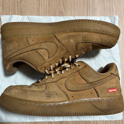 Supreme × Nike Air Force 1 Low "Flax/Wheat"