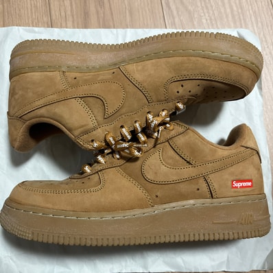Supreme × Nike Air Force 1 Low "Flax/Wheat"