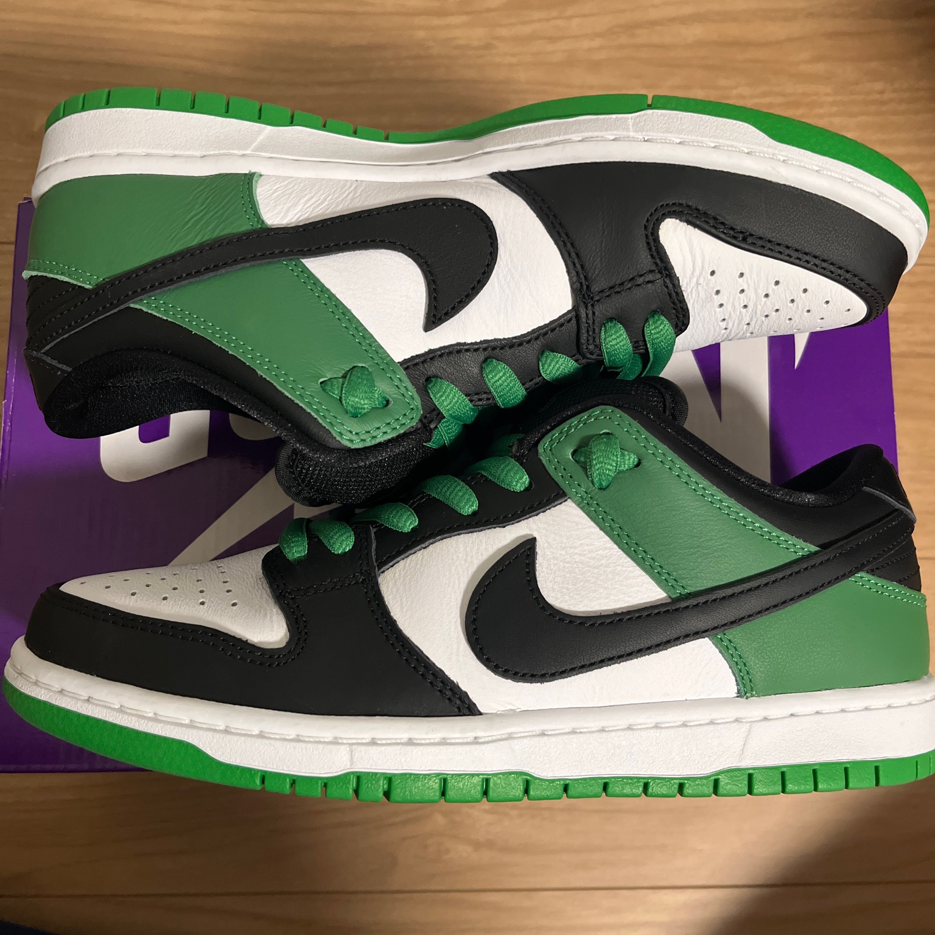 Nike SB Dunk Low Pro "Black and Classic Green"