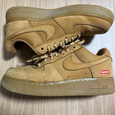 Supreme × Nike Air Force 1 Low "Flax/Wheat"