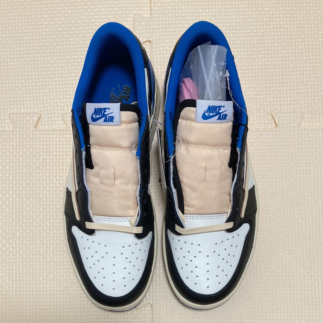 Travis Scott × fragment design × Nike Air Jordan 1 Low OG SP "Military Blue"