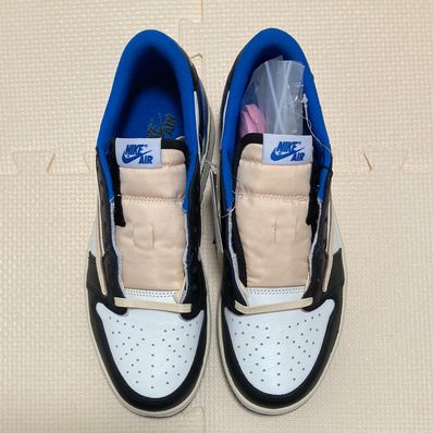 Travis Scott × fragment design × Nike Air Jordan 1 Low OG SP "Military Blue"