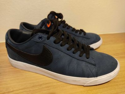 Nike SB Zoom Blazer Low Orange Label "Obsidian/Black/Light Gum Brown"