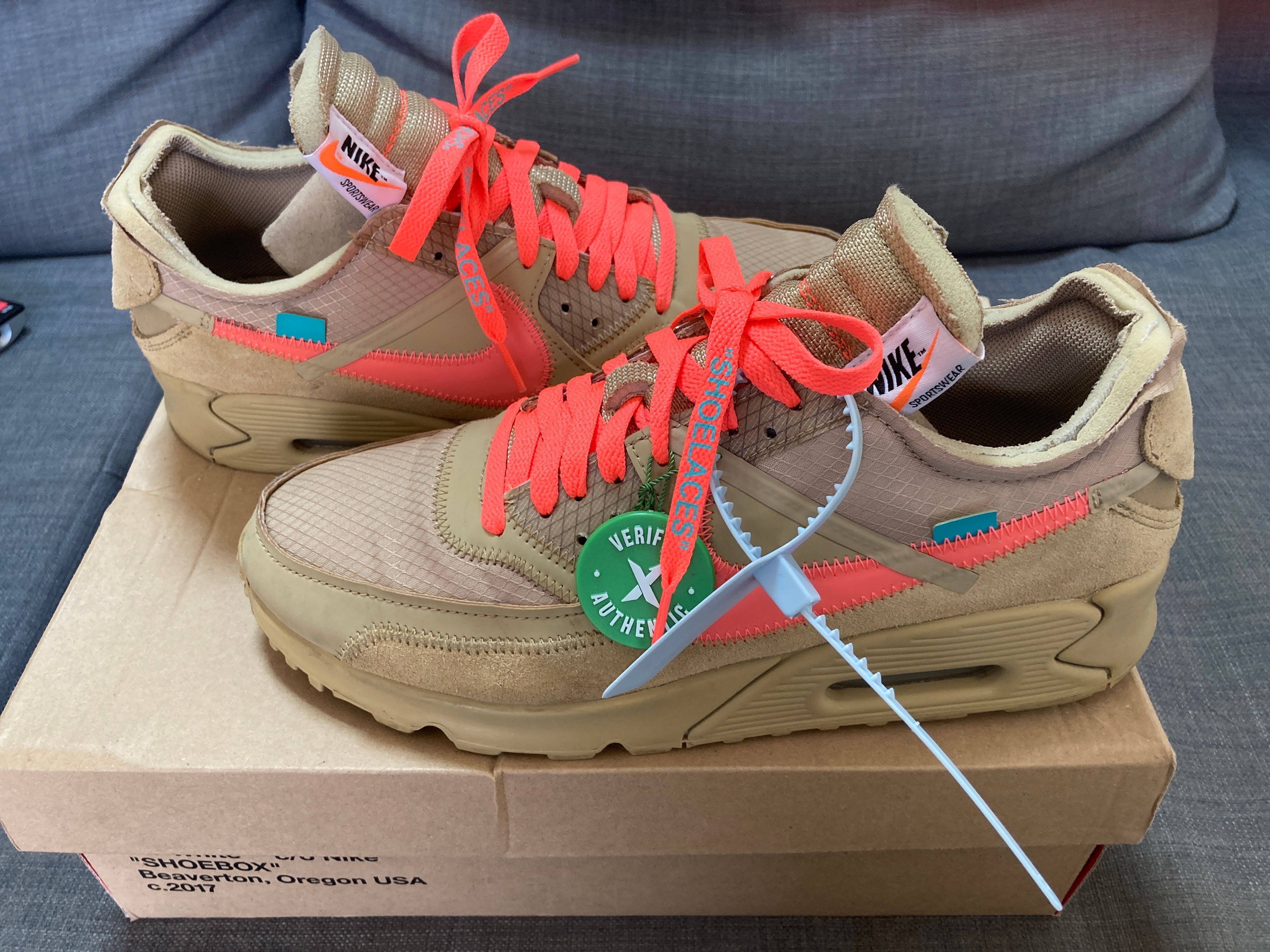 Off-White × Nike Air Max 90 "Desert Ore"