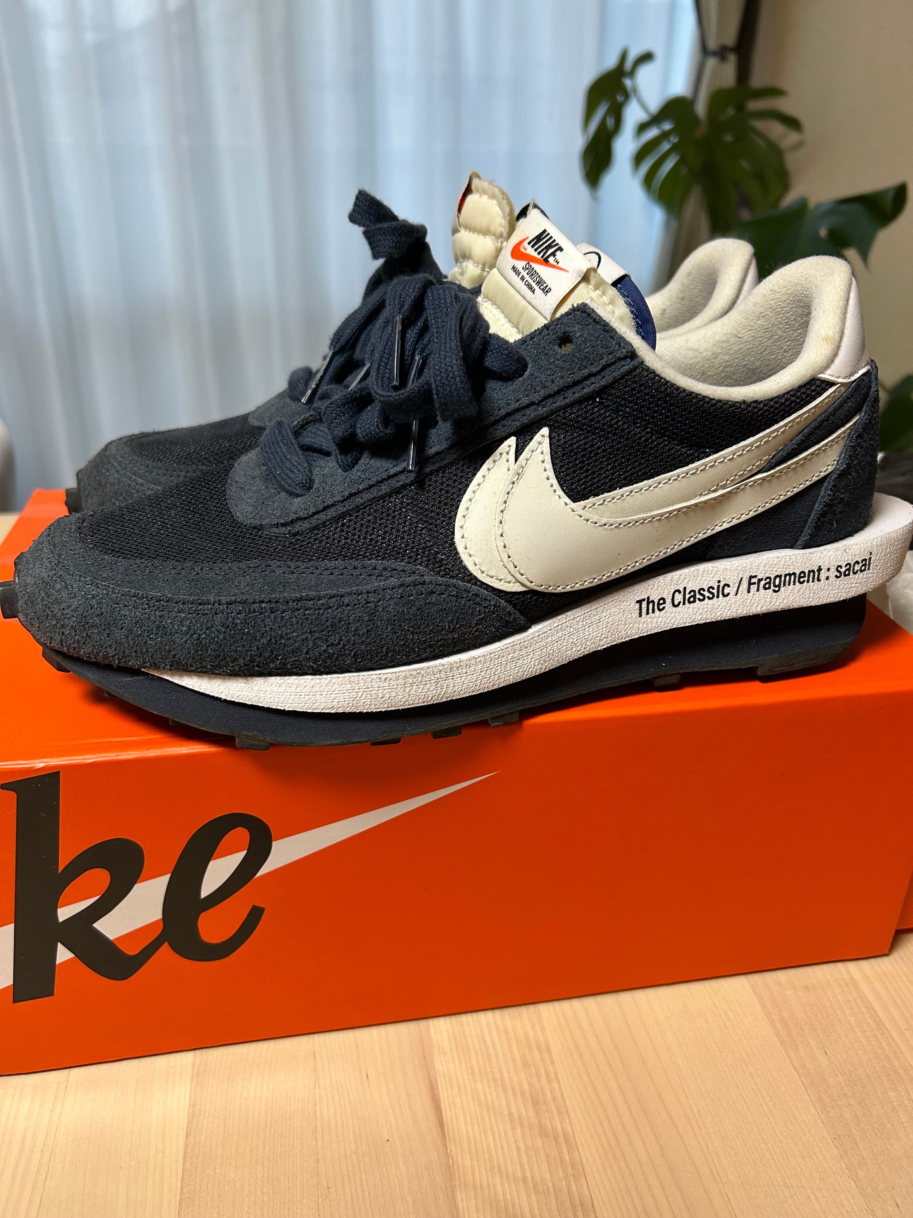 fragment design × sacai × Nike LD Waffle "Blackended Blue"