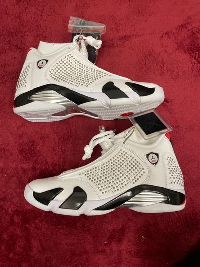 Supreme × Nike Air Jordan 14 Retro "White/University Red"