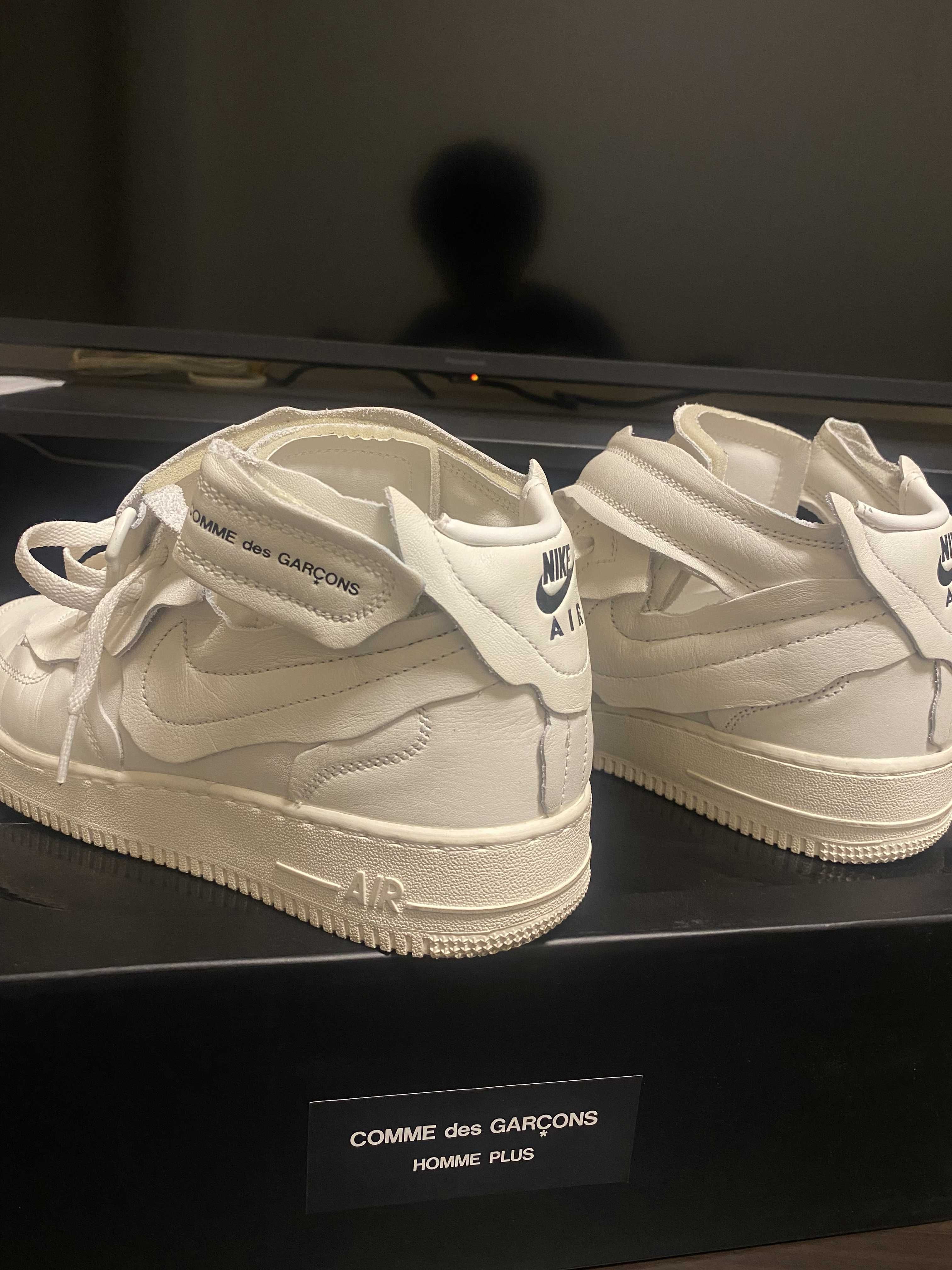 COMME des GARCONS × Nike Air Force 1 Mid "White" 