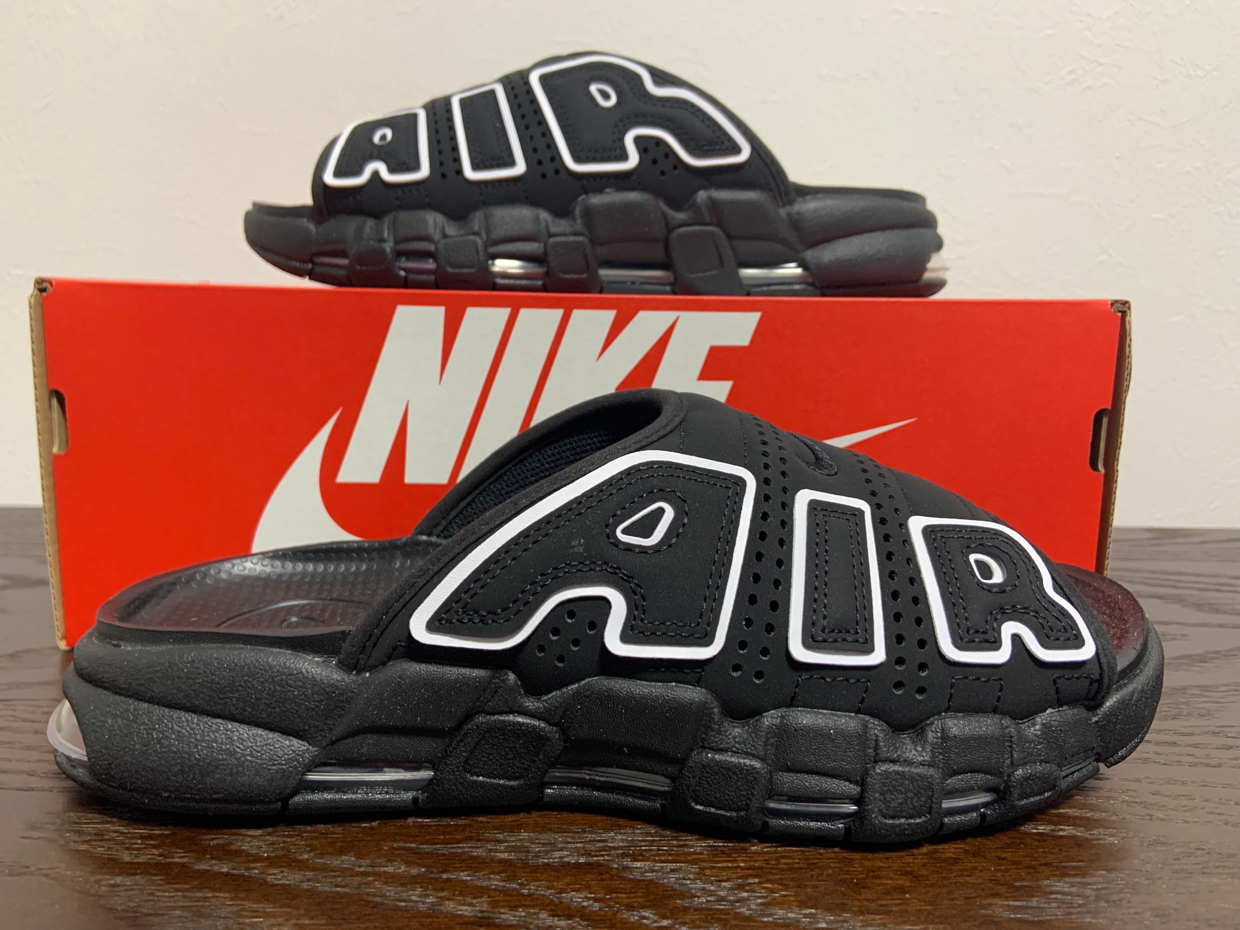 Nike Air More Uptempo Slide "Black" (DV2132-001/DV2137-001)