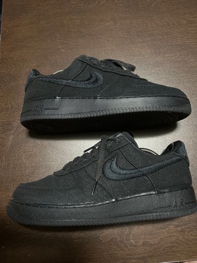 Stussy × Nike Air Force 1 Low "Triple Black"