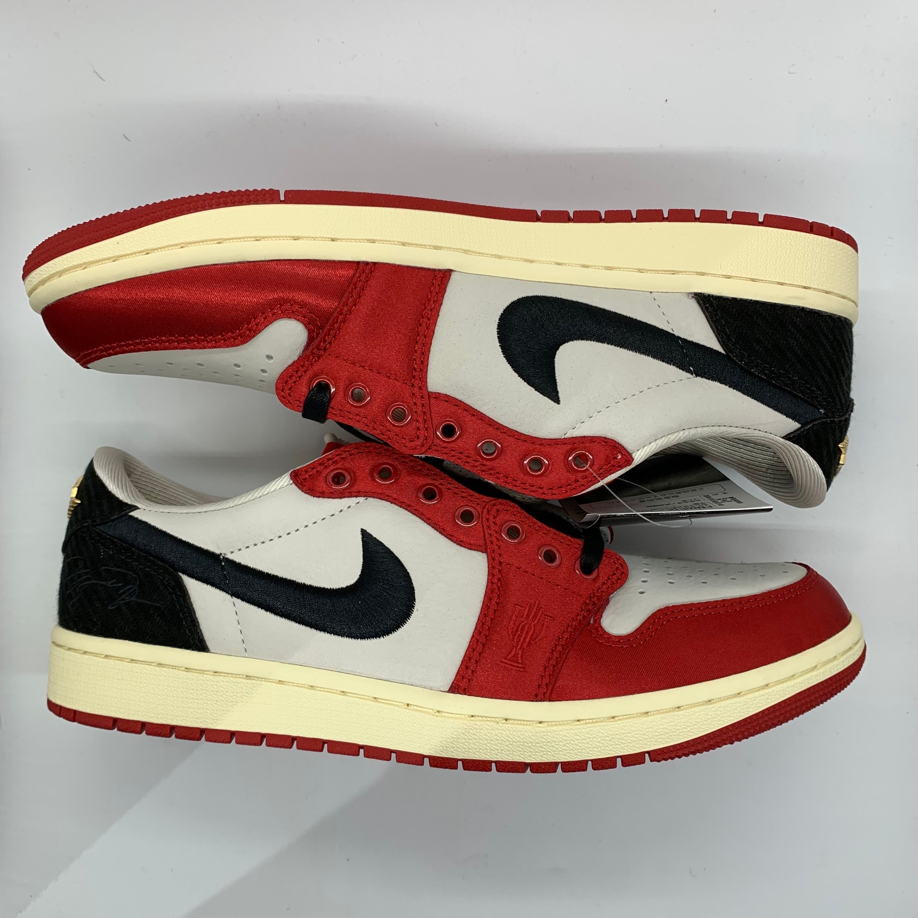 Trophy Room × Nike Air Jordan 1 Low OG "Sail and Varsity Red"