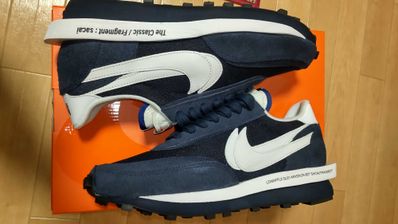 Fragment × sacai × Nike LD Waffle "Blackended Blue"