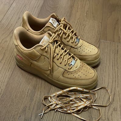 Supreme × Nike Air Force 1 Low "Flax/Wheat"
