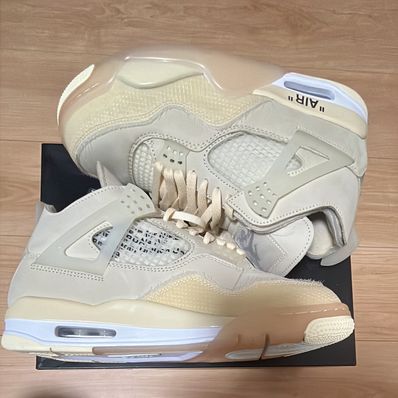 Off-White × Nike Women's Air Jordan 4 SP "Sail"