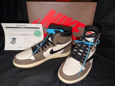 Travis Scott × Nike Air Jordan 1 Retro High OG TS SP "Sail/Dark Mocha"