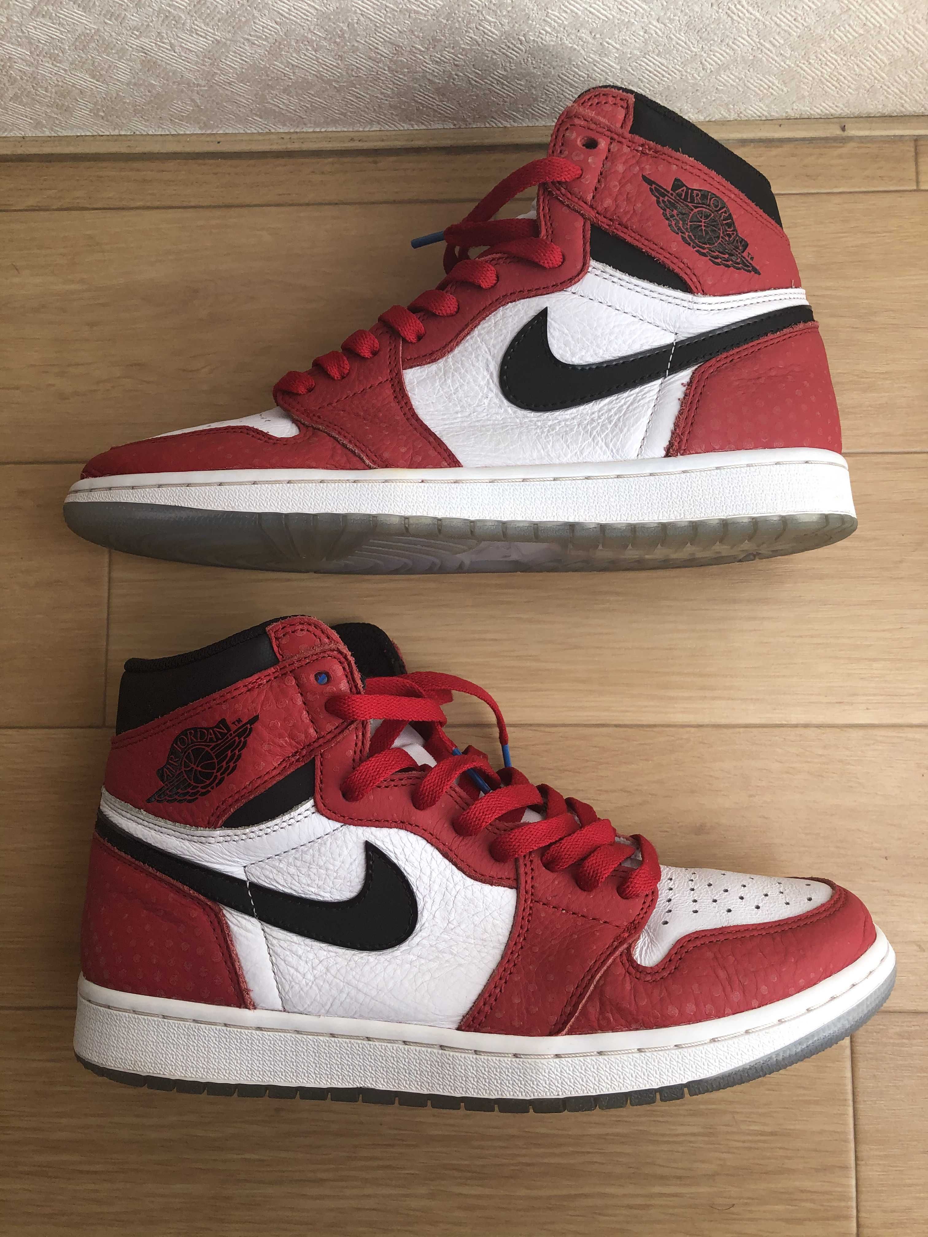 Spiderman × Nike Air Jordan 1 Origin Story "Gym Red/White/Photo Blue/Black"