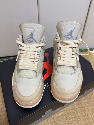 Off-White × Nike Women's Air Jordan 4 SP "Sail"