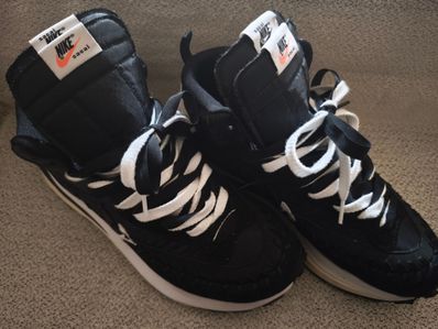 Jean-Paul Gaultier × sacai × Nike Vapor Waffle "Black/Black-White"