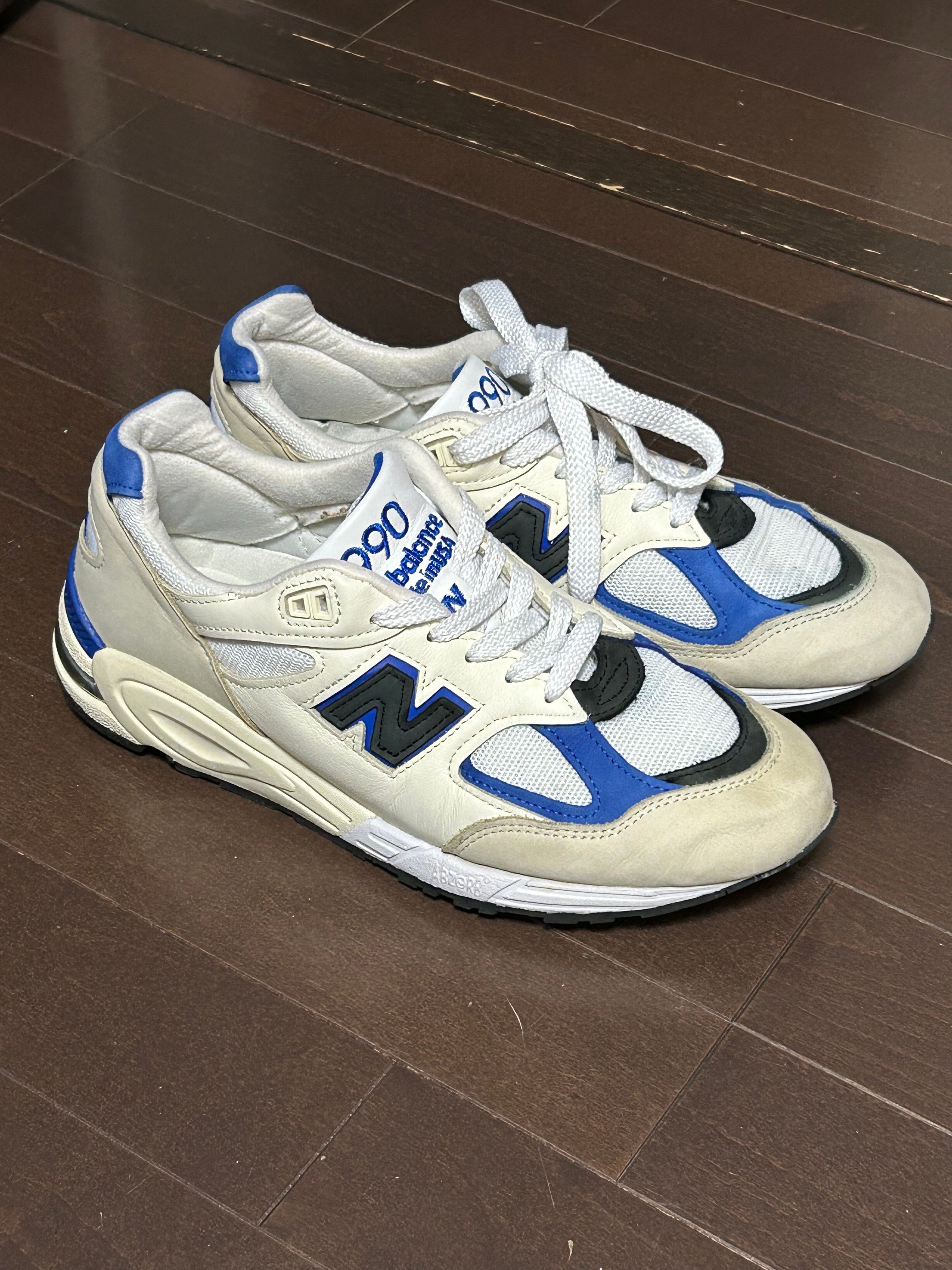 New Balance 990V2 "White/Navy"