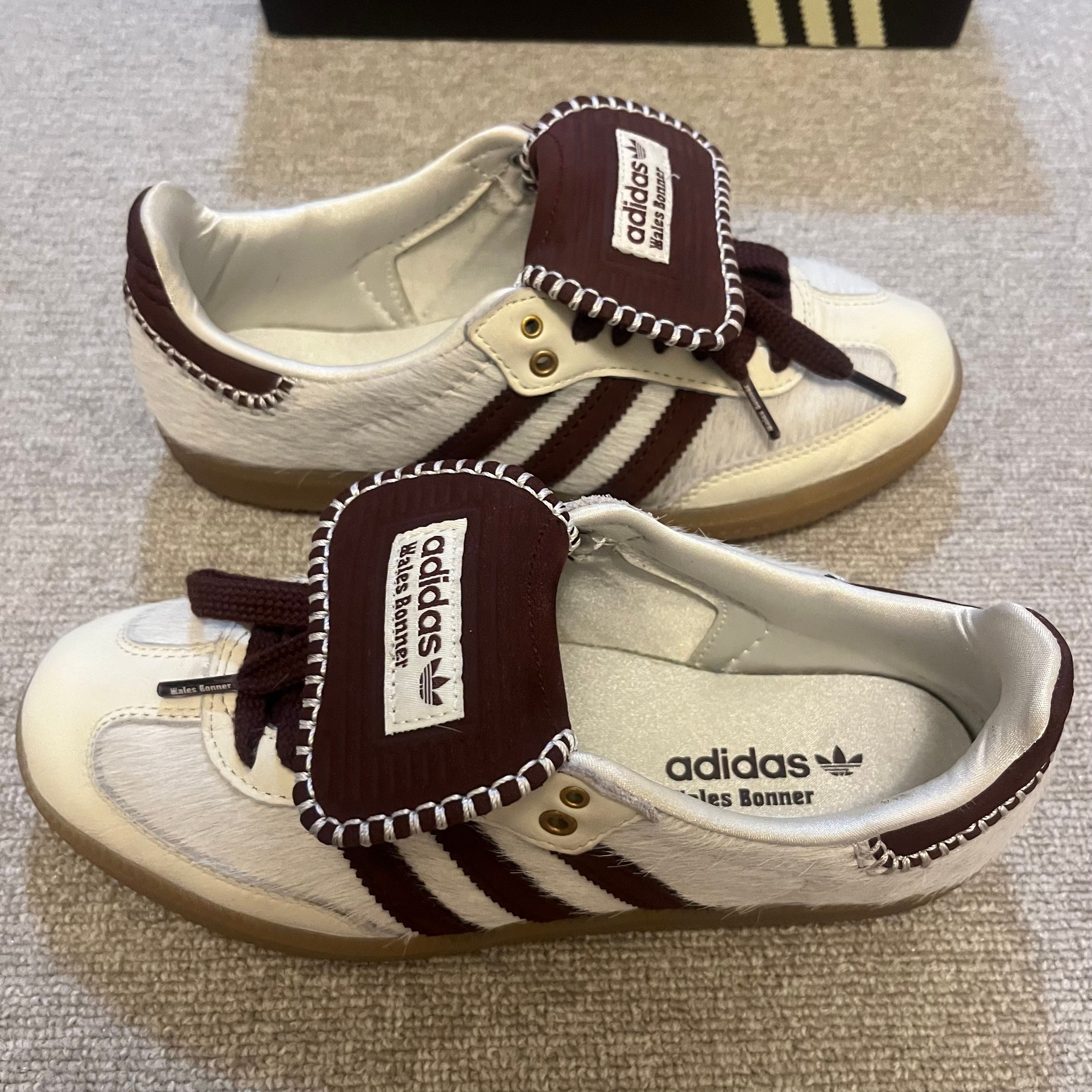 Wales Bonner × adidas Samba Pony Tonal Low "Cream White/Mystery Brown"