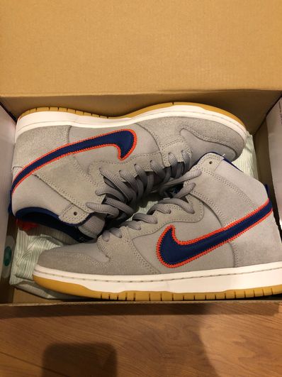 Nike SB Dunk High "Rush Blue and Team Orange/New York Mets"