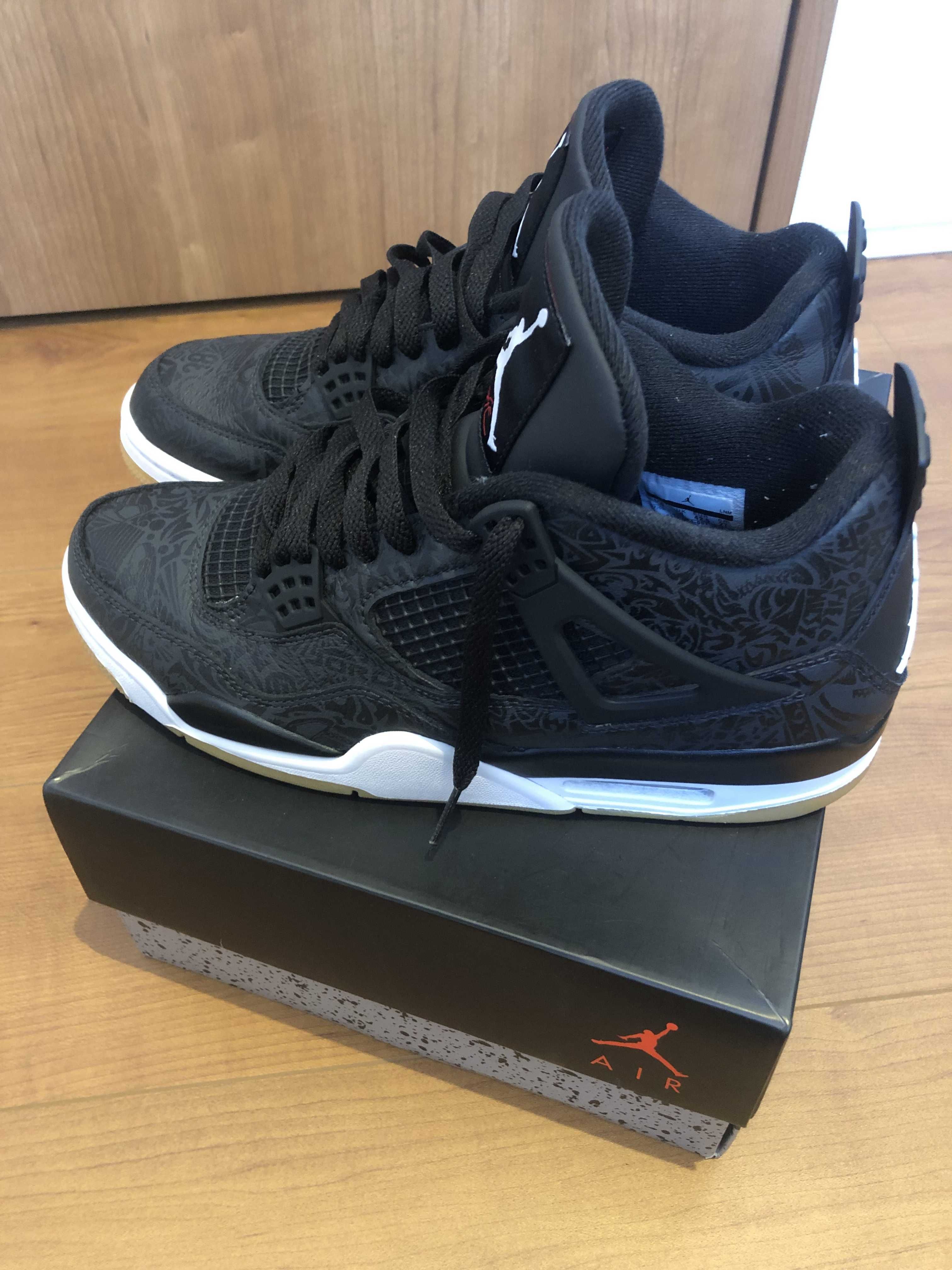 Nike Air Jordan 4 Retro "Laser Black/Gum"