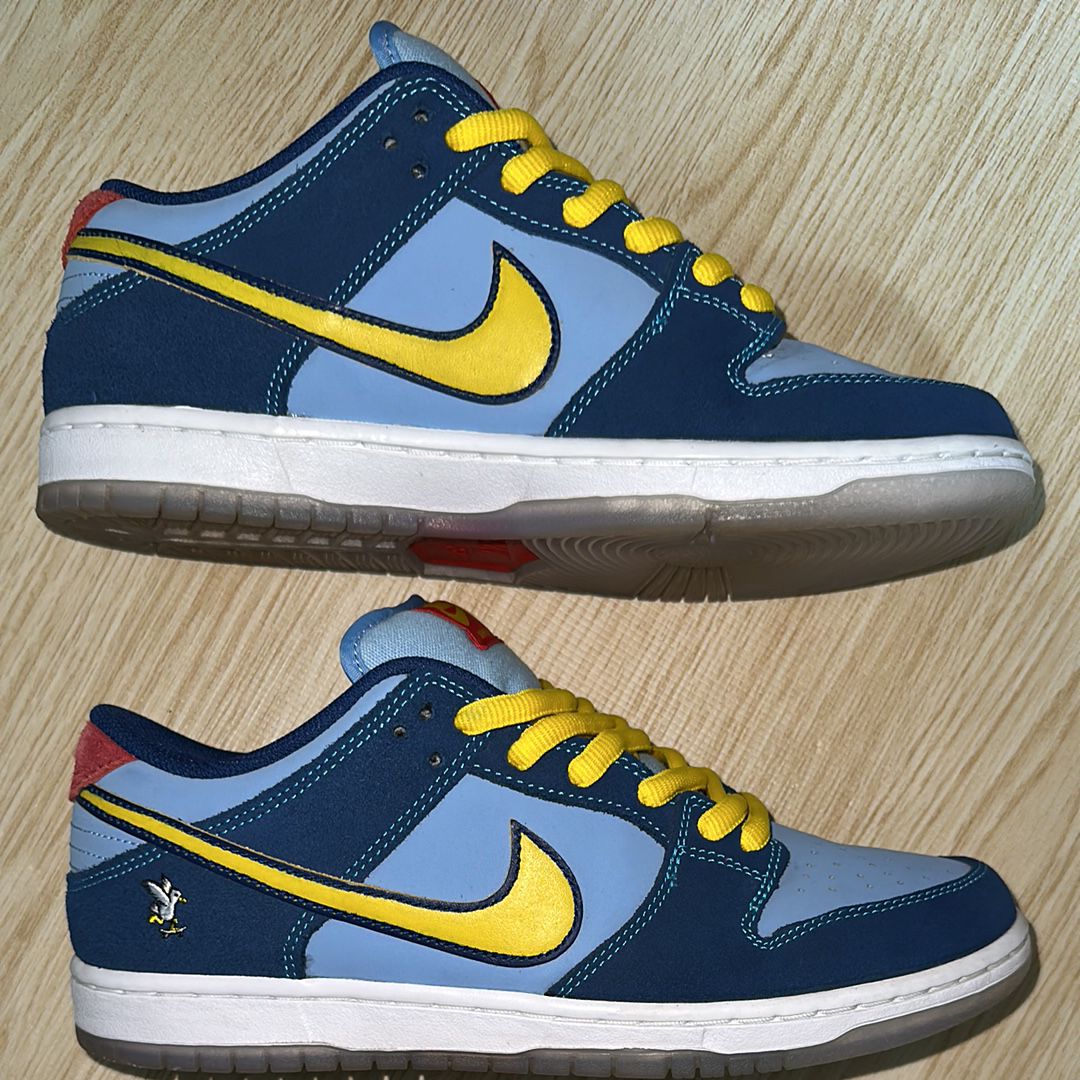 Why So Sad? × Nike SB Dunk Low "Coastal Blue/Speed Yellow-University Red"