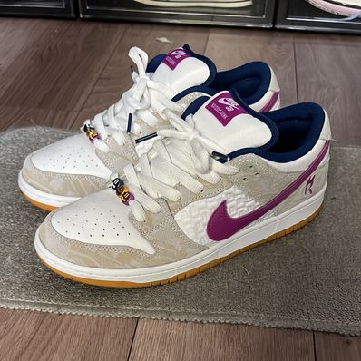Rayssa Leal × Nike SB Dunk Low PRM "Pure Platinum and Vivid Purple"