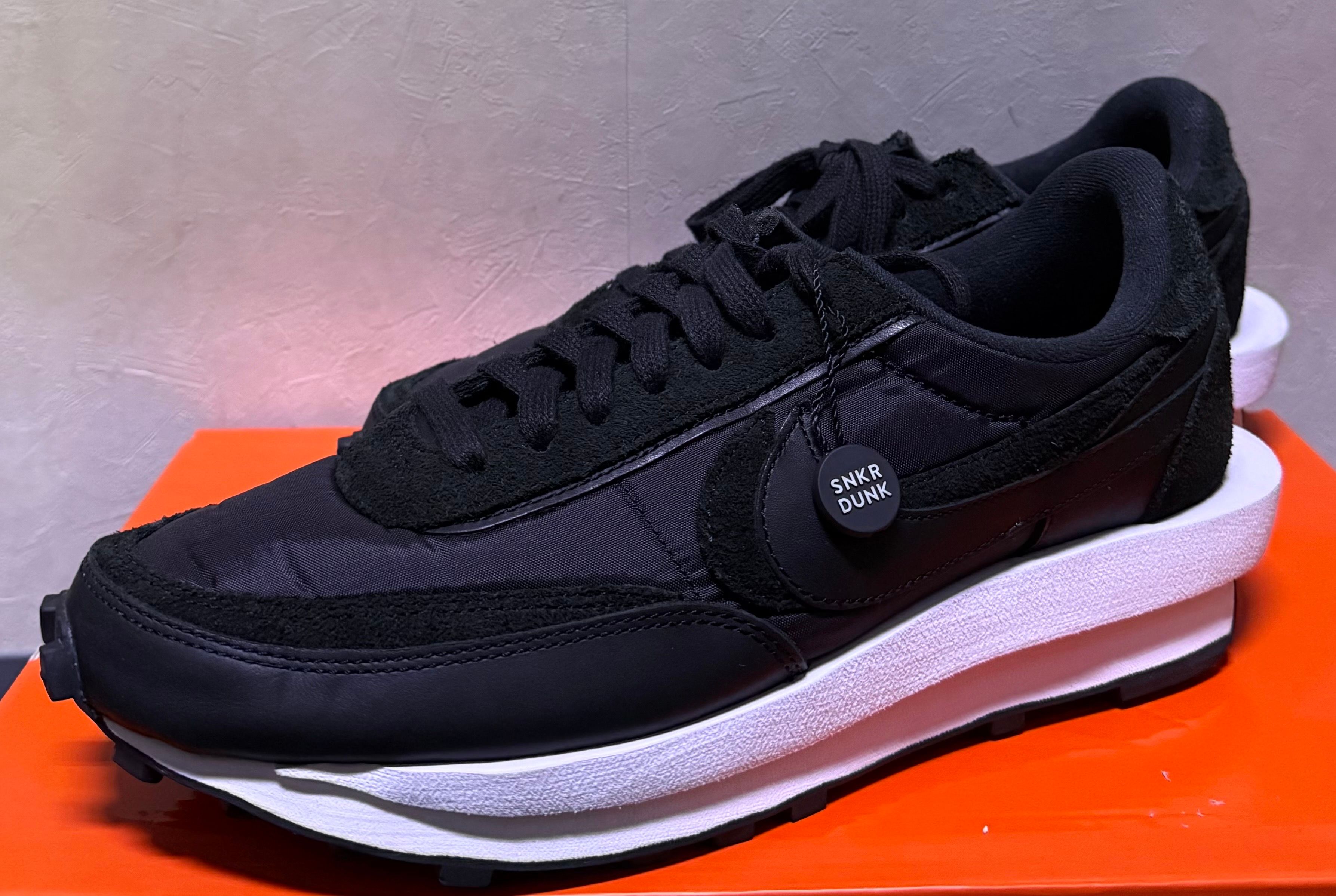 sacai × Nike LDV Waffle "Triple Black"