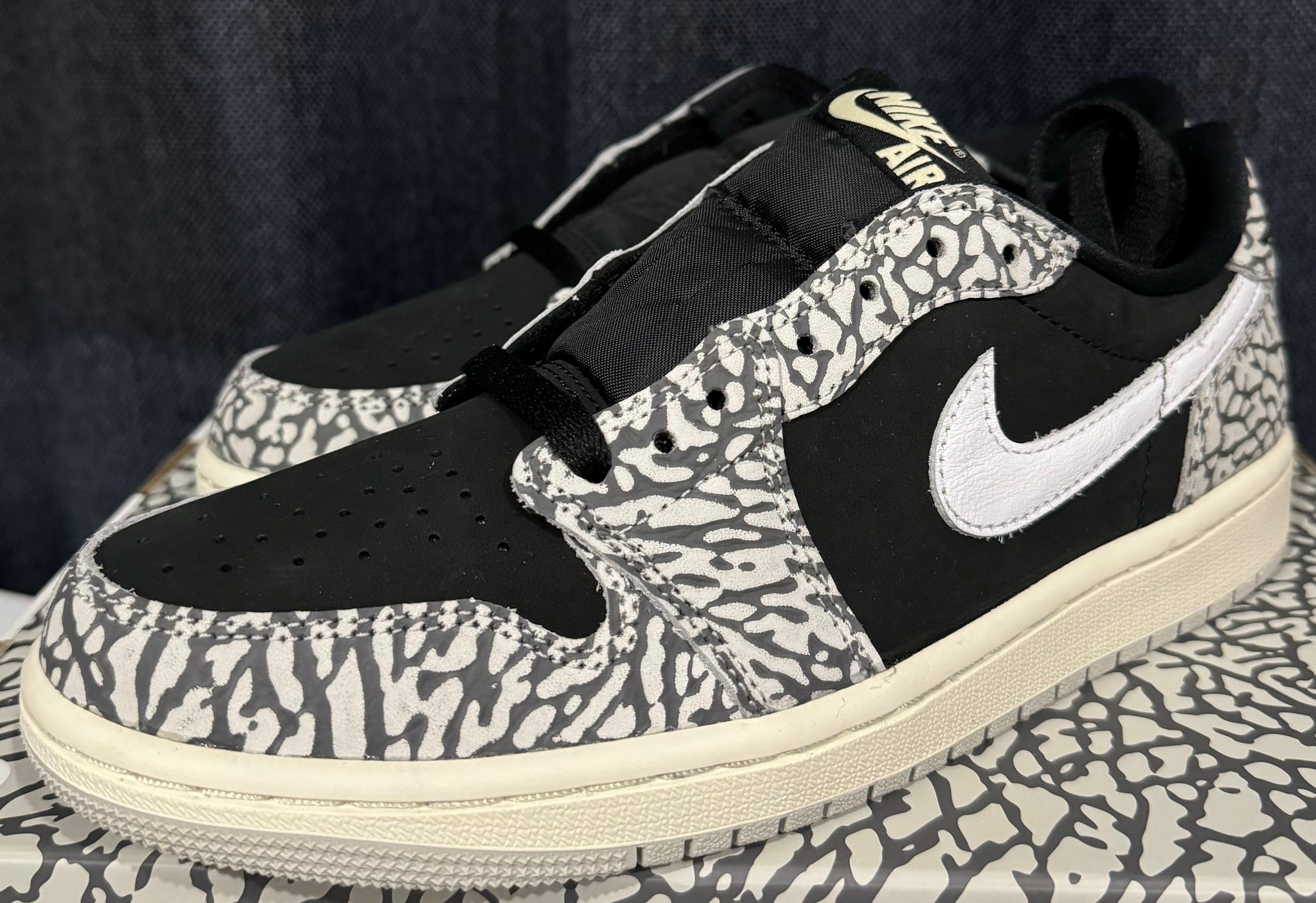 Nike Women's Air Jordan 1 Retro Low OG "Black Cement"
