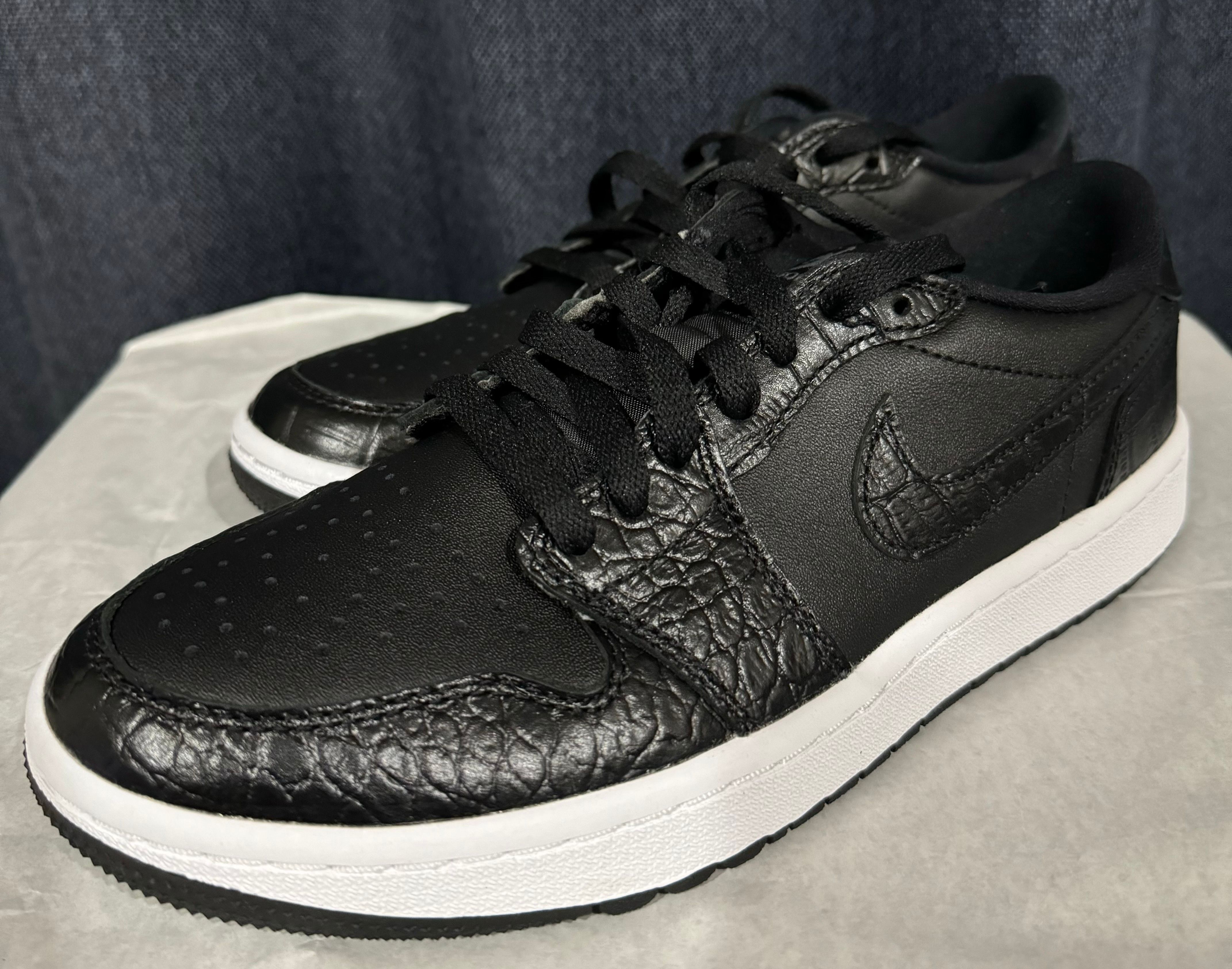 Nike Air Jordan 1 Low Golf "Black Crocodile Skin"