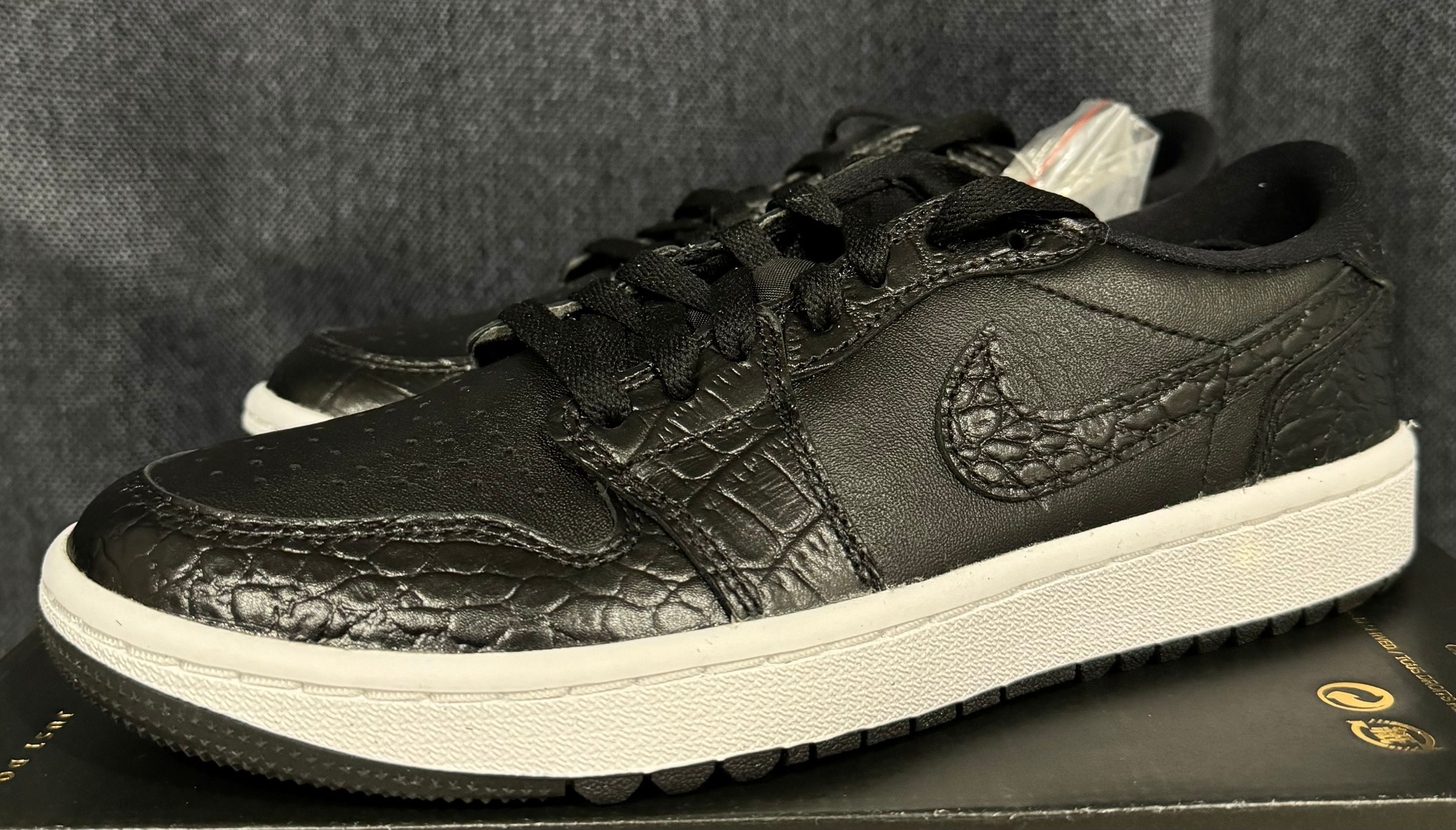 Nike Air Jordan 1 Low Golf "Black Crocodile Skin"