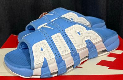 Nike Air More Uptempo Slide "University Blue" (FD9883-400/FD9884-400)