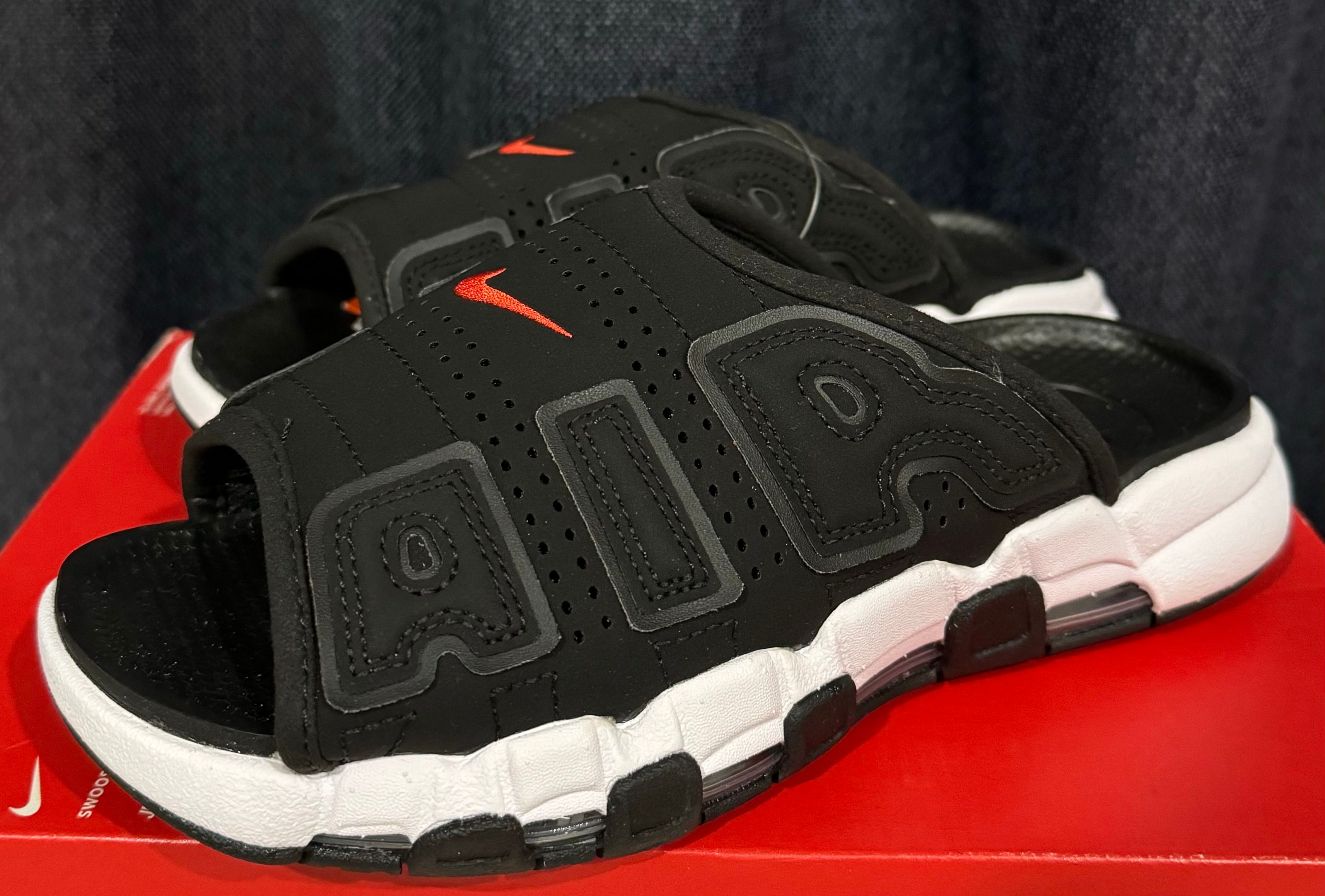 Nike Air More Uptempo Slide "Black/Clear/White"