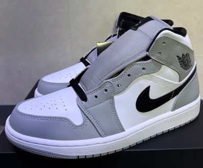 Nike Air Jordan 1 Mid "Light Smoke Grey/White/Black"