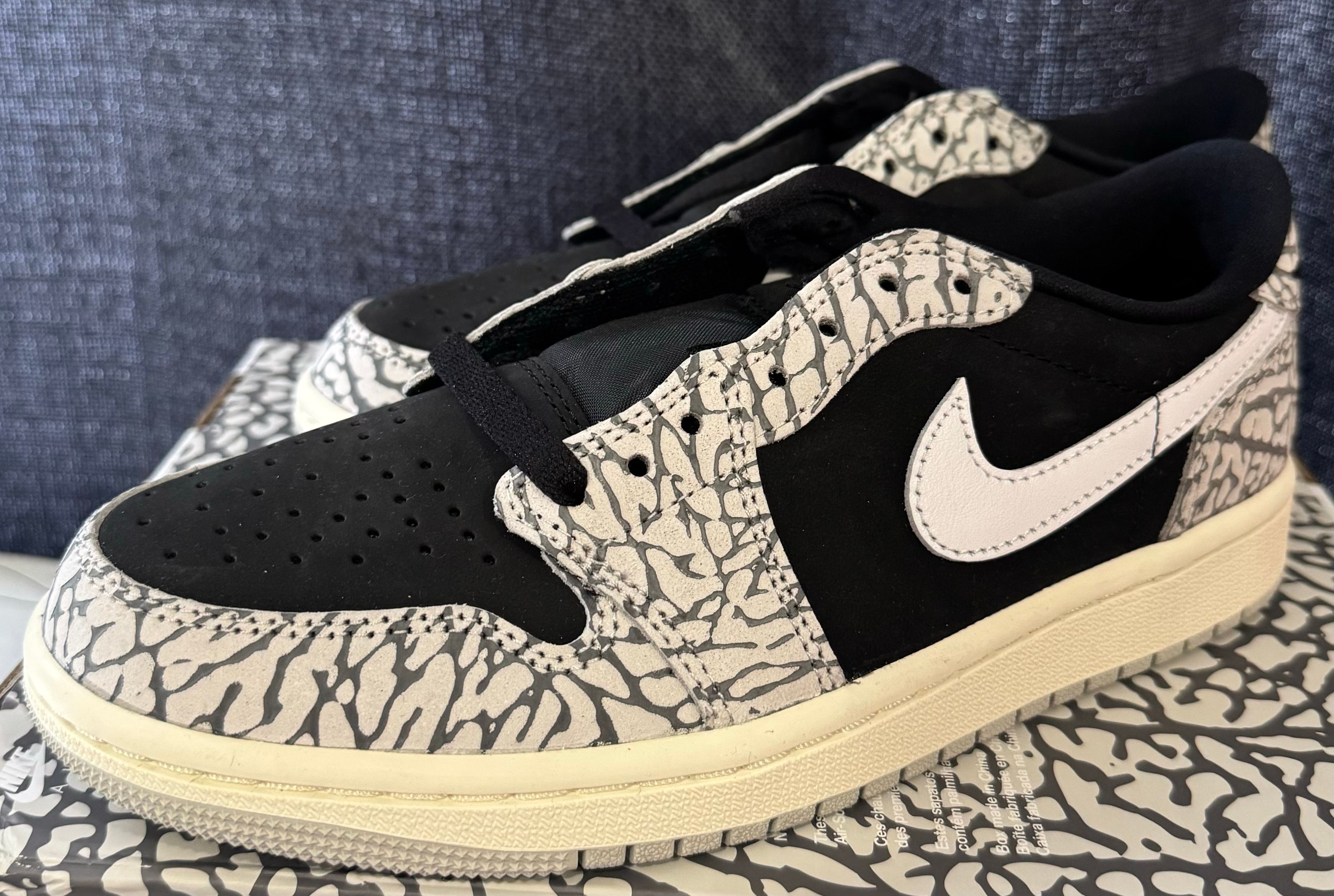 Nike Women's Air Jordan 1 Retro Low OG "Black Cement"