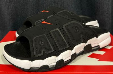 Nike Air More Uptempo Slide "Black/Clear/White"