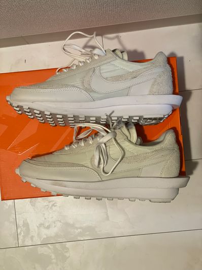 sacai × Nike LDV Waffle "Triple White"