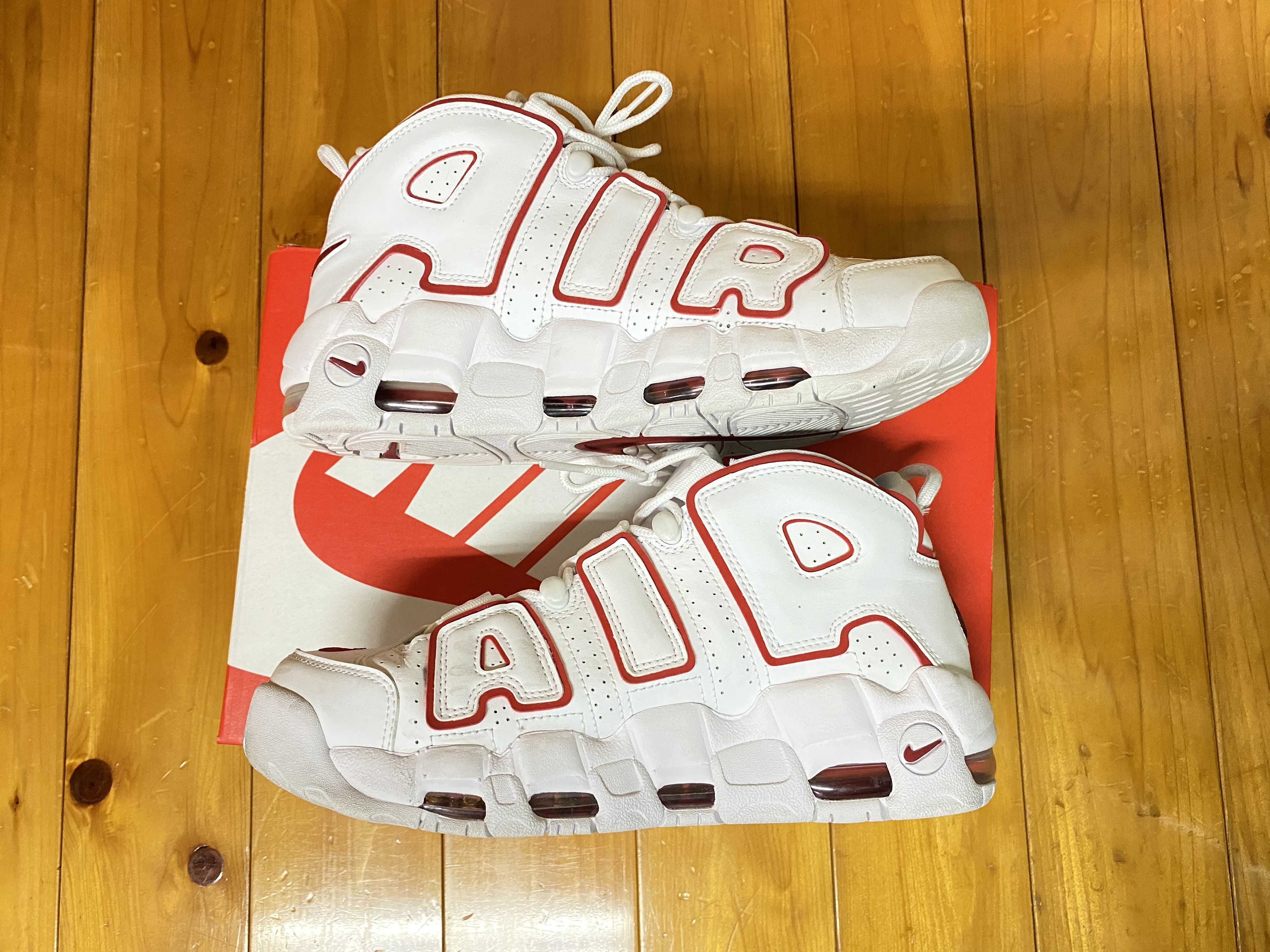 NIKE AIR MORE UPTEMPO "WHITE/VARSITY RED" (2018)