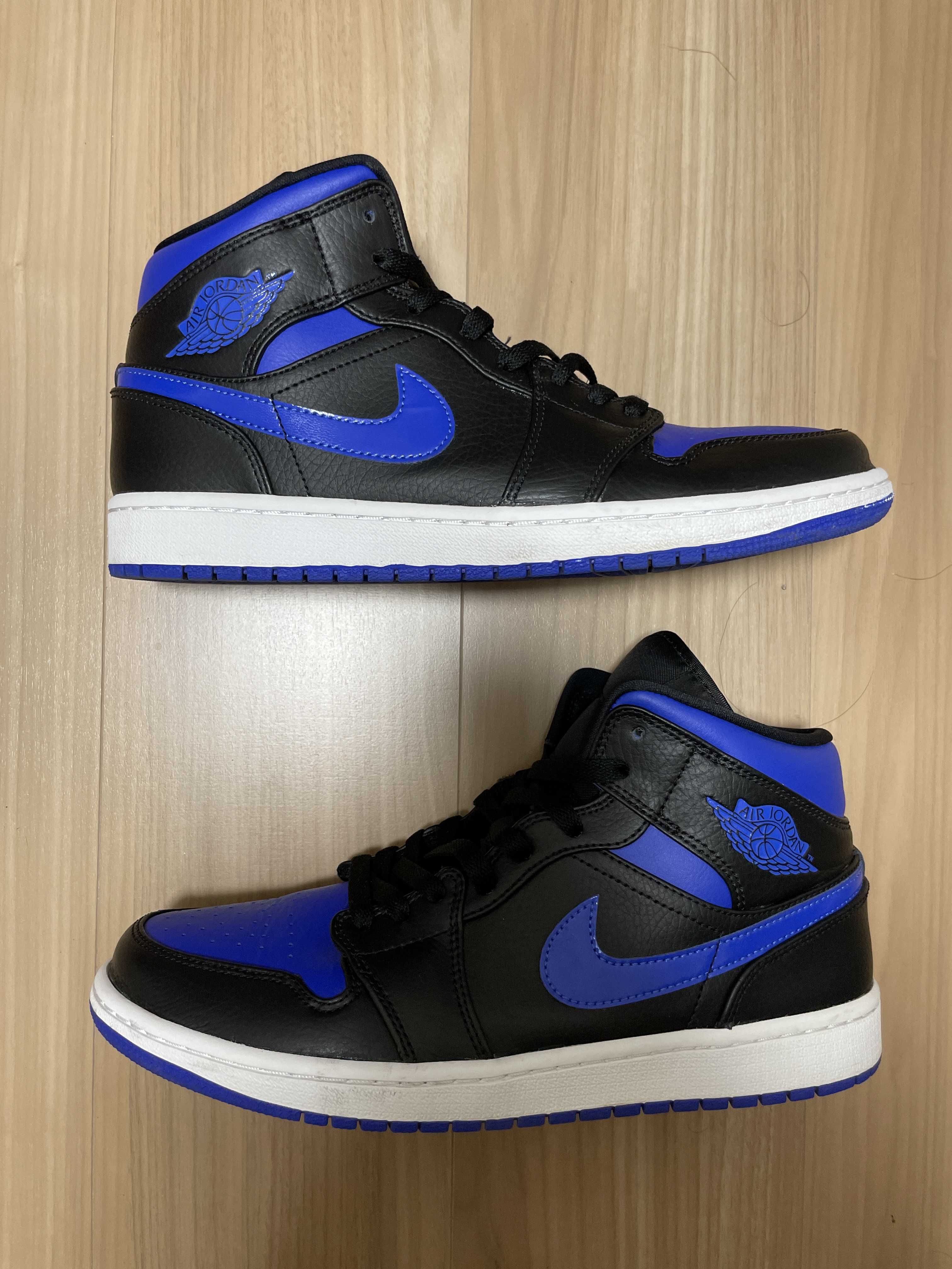 NIKE AIR JORDAN 1 MID "BLACK/BLUE"