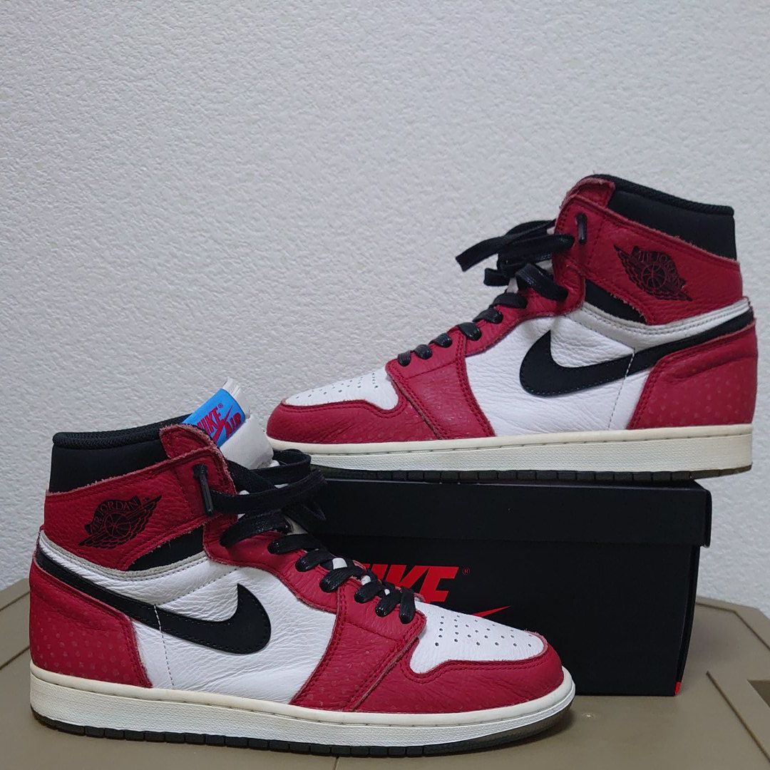 Spiderman × Nike Air Jordan 1 Origin Story "Gym Red/White/Photo Blue/Black"