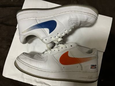 KITH × Nike Air Force 1 Low "White/Rush Blue/White/Brilliant Orange"
