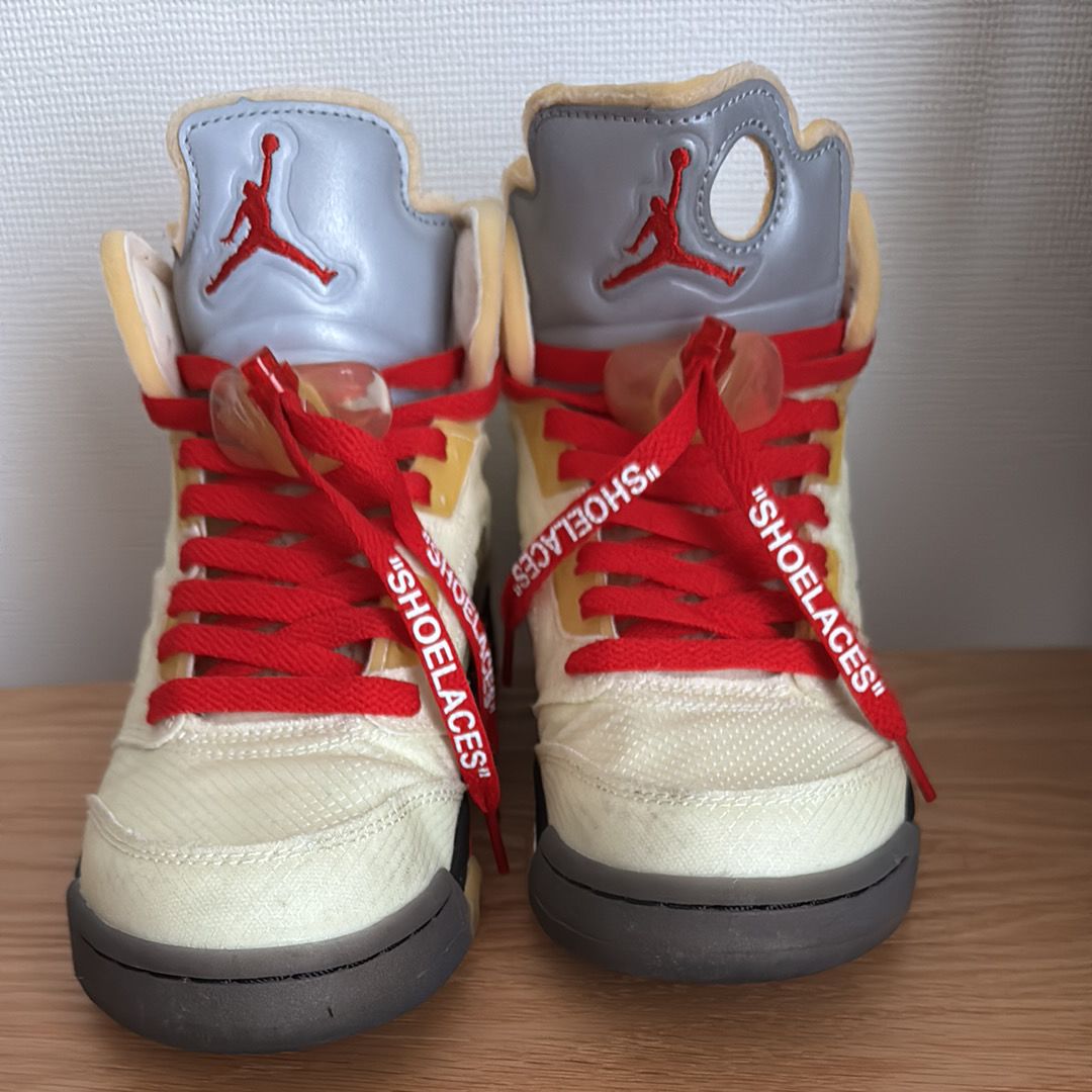 Off-White × Nike Air Jordan 5 "Sail"  