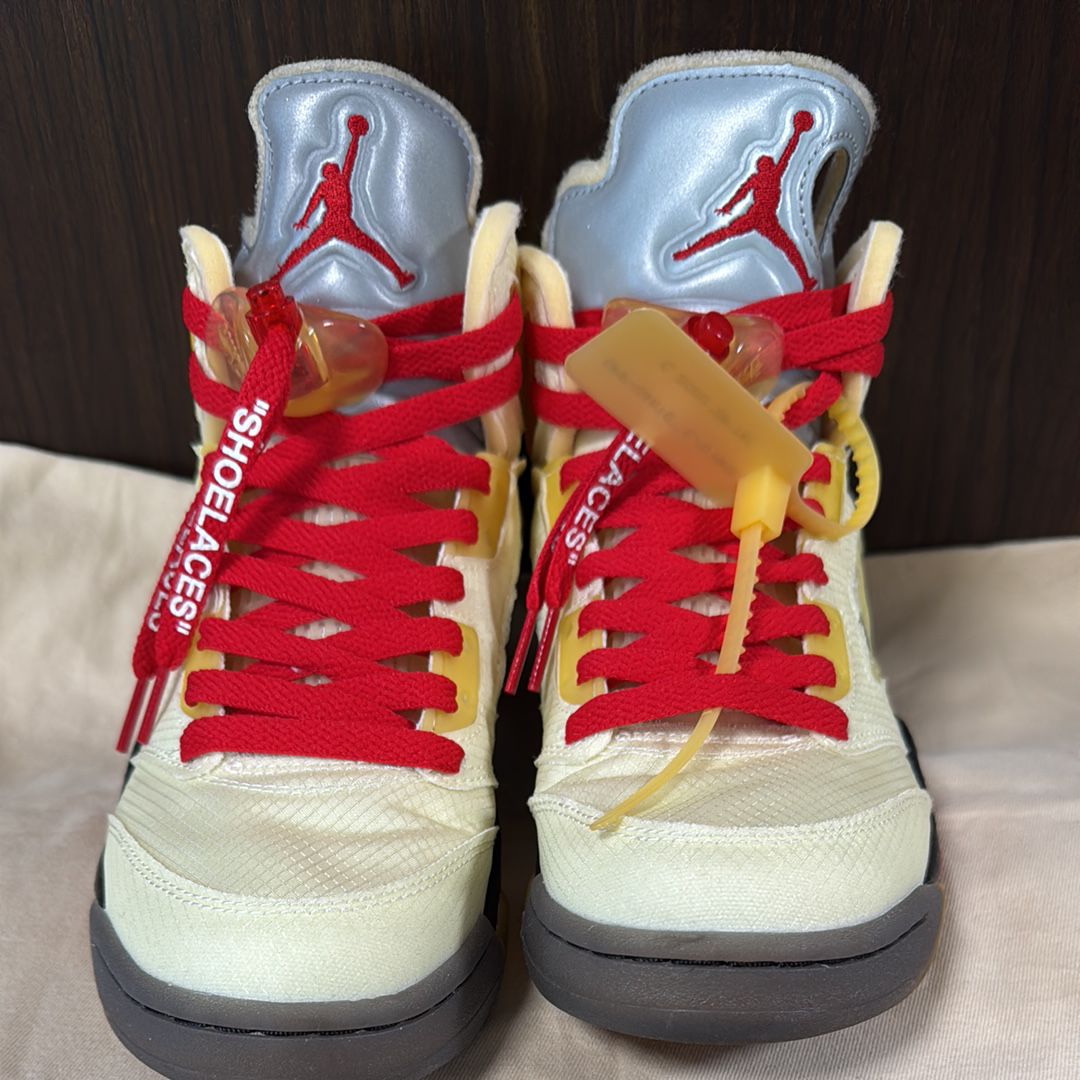 Off-White × Nike Air Jordan 5 "Sail"  