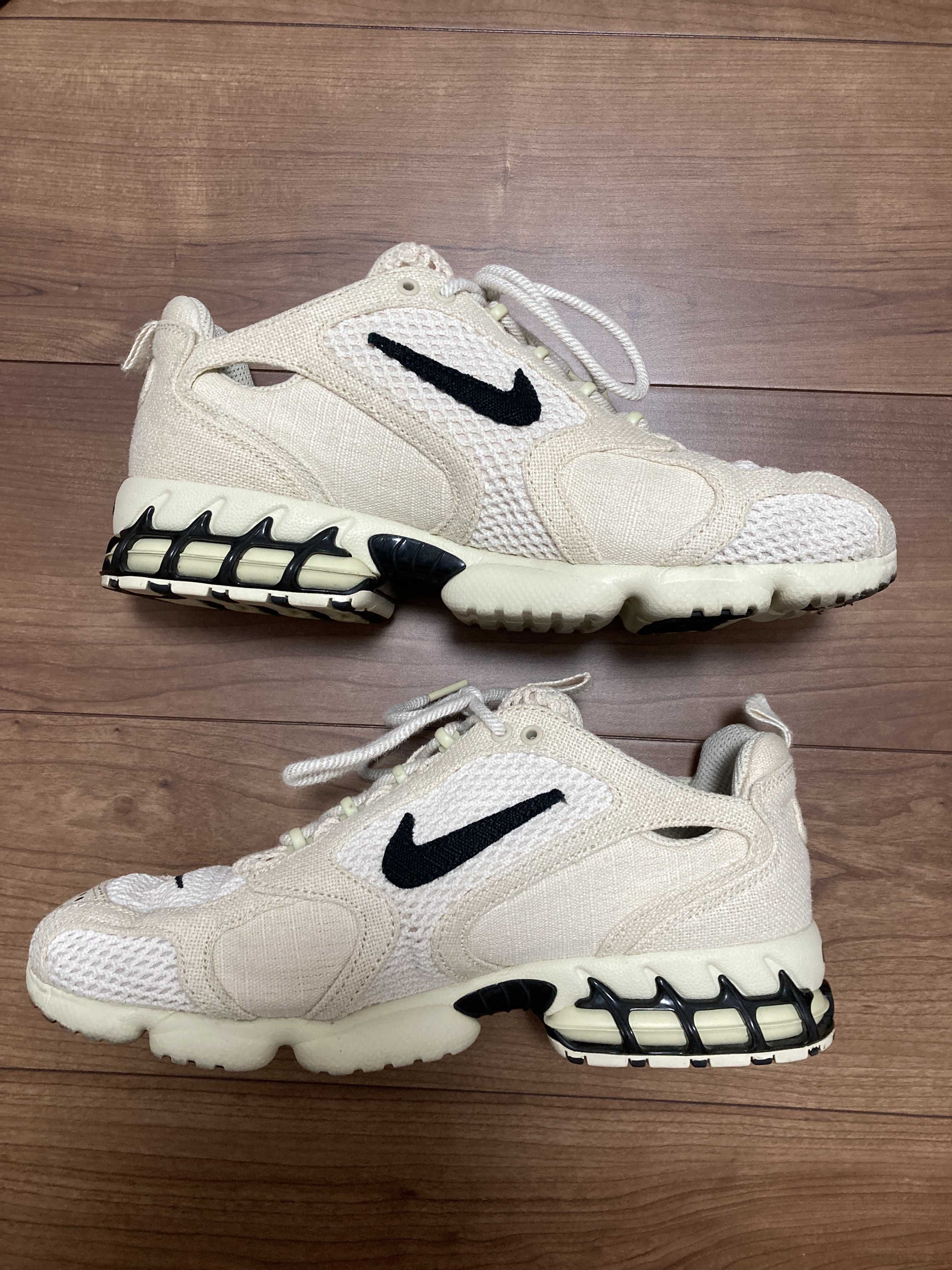 Stussy × Nike Air Zoom Spiridon CG 2 "Fossil/Black"