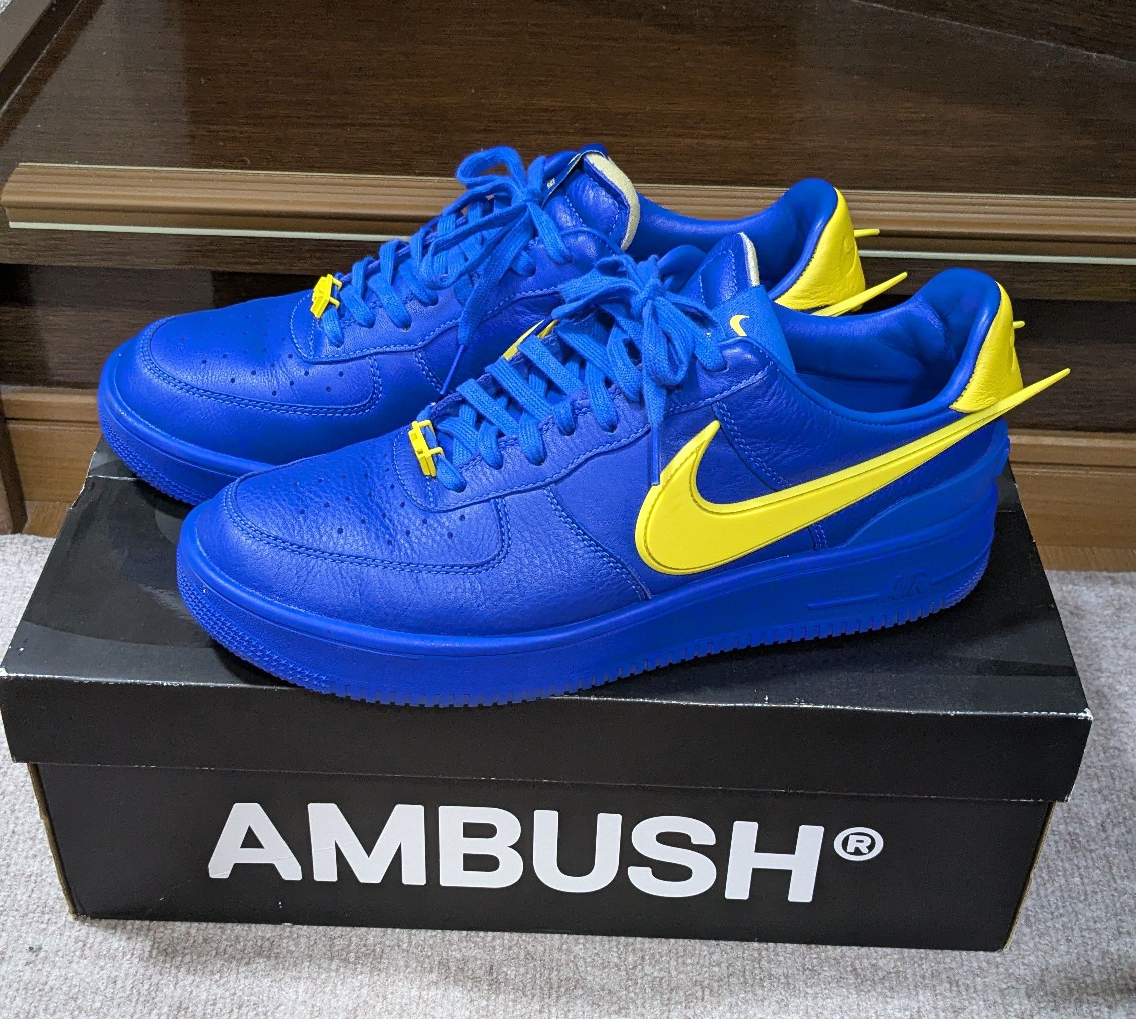 AMBUSH × Nike Air Force 1 Low "Game Royal and Vivid Sulfur"